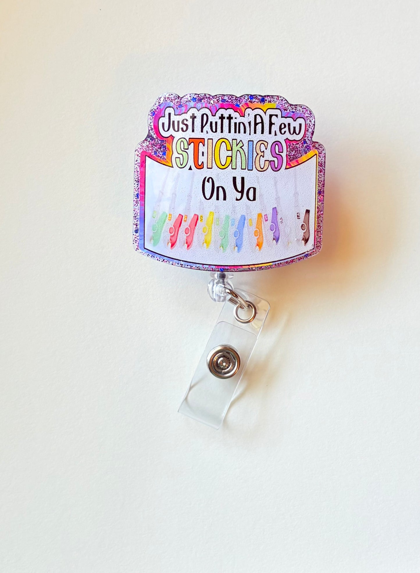 EKG Badge Reel – Funny ICU Nurse Badge Clip, Cardiac Nursing Gift, ER Badge Holder