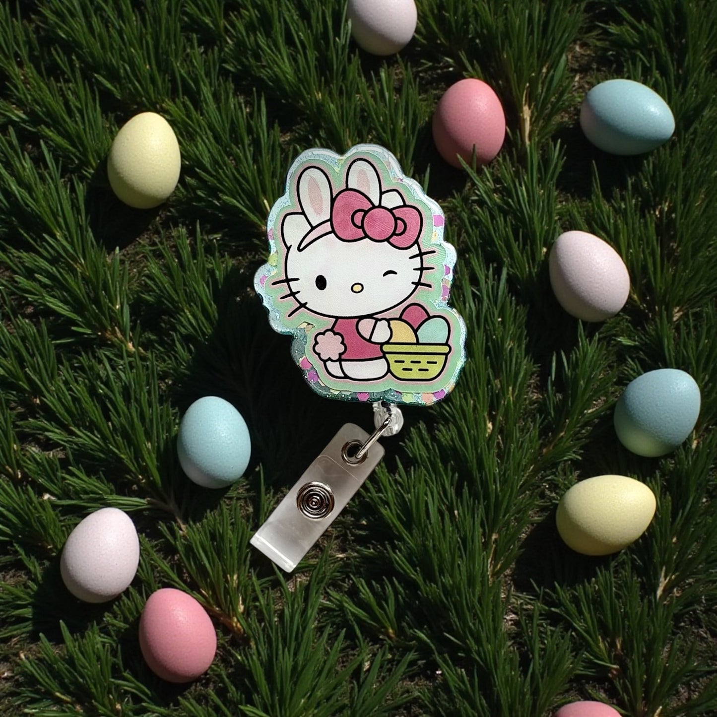 Easter Basket Badge Reel