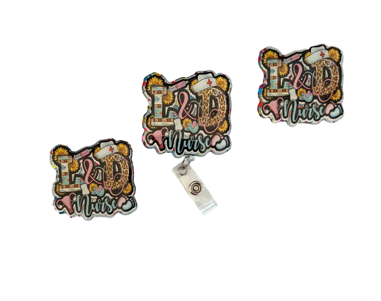 NICU Nurse Badge Reel | Neonatal Nurse Badge Holder | Cute Baby Badge Clip for Healthcare Workers