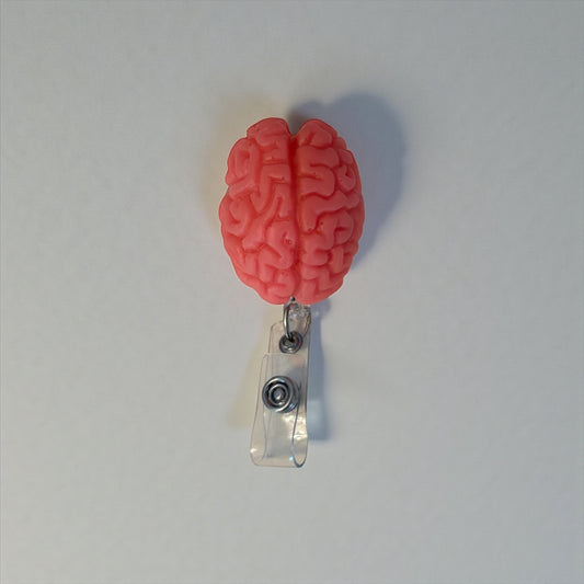 Anatomical Brain Badge Reel – Medical & Neuro Inspired