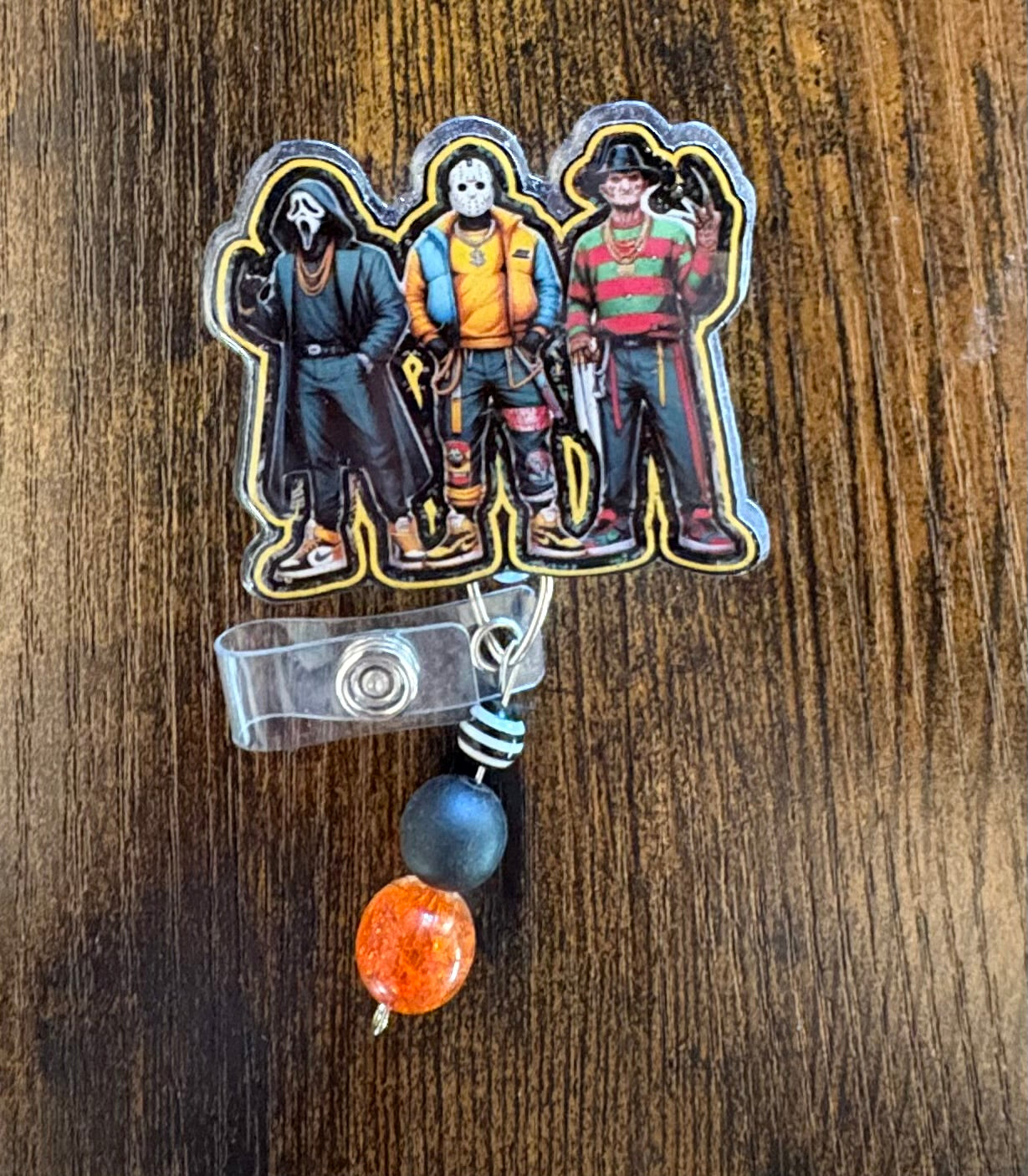 Horror Legends Badge Reel – Scary Movie Characters ID Holder