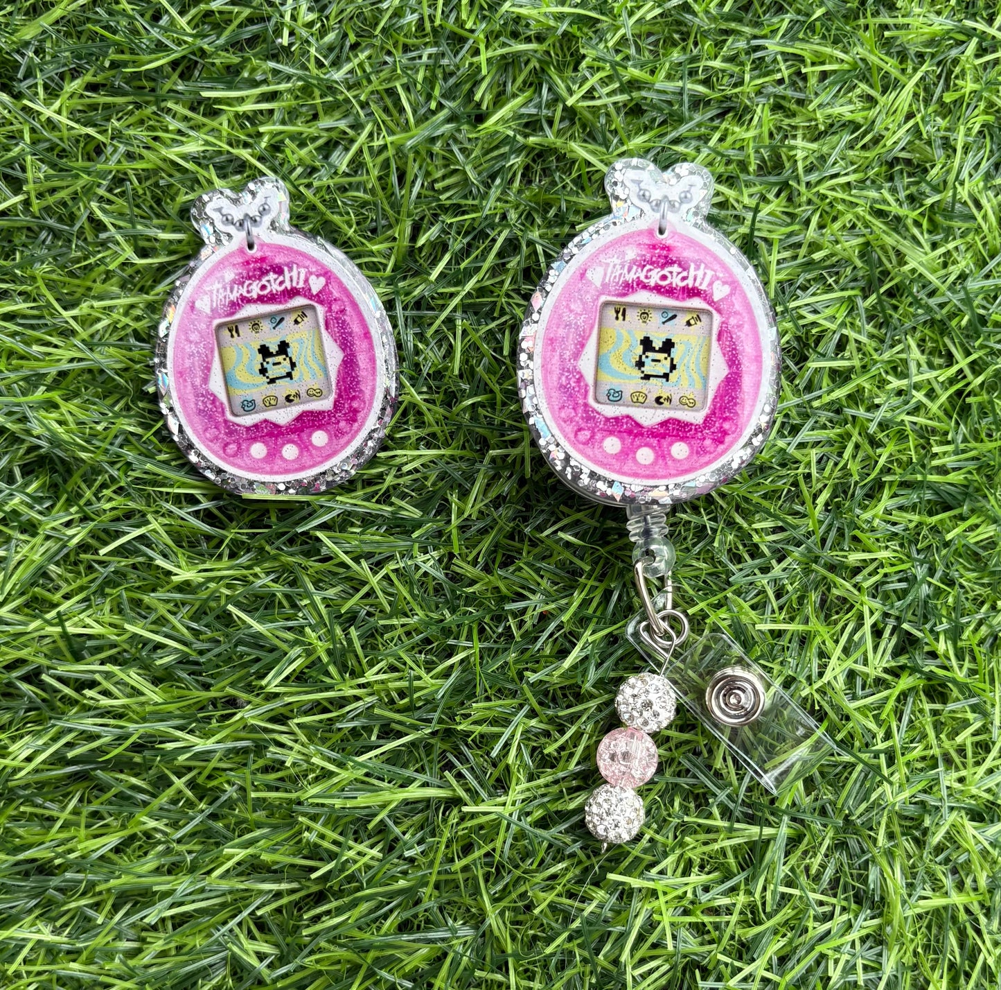 Tamagotchi-Inspired Retro Badge Reel
