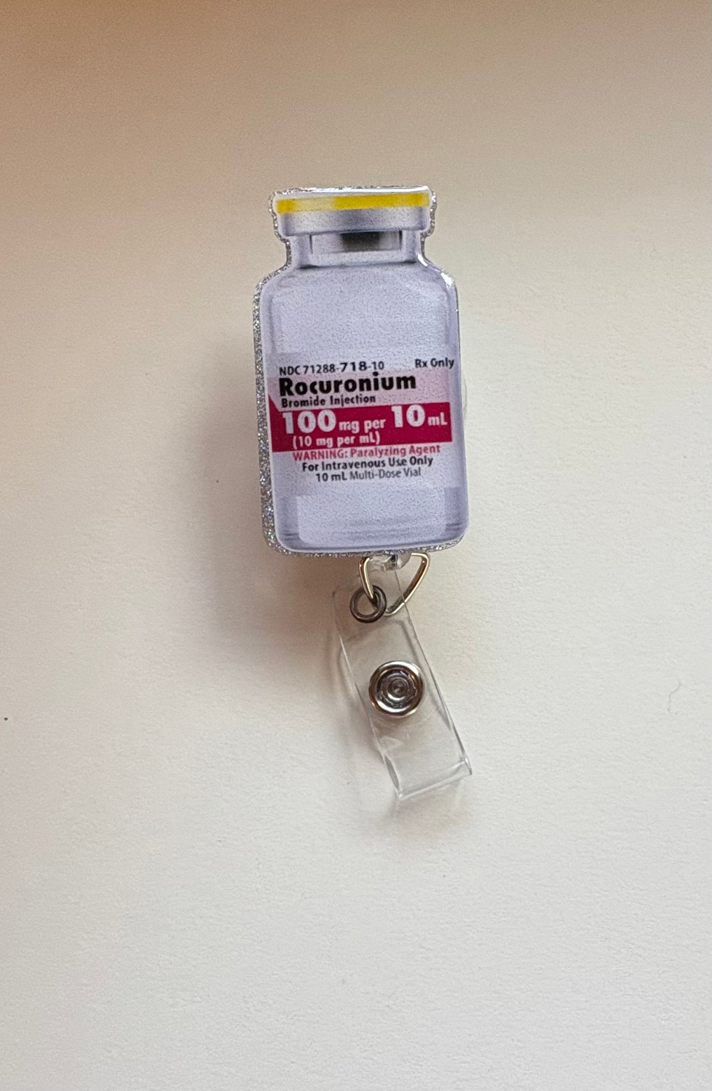 Rocuronium Badge Reel