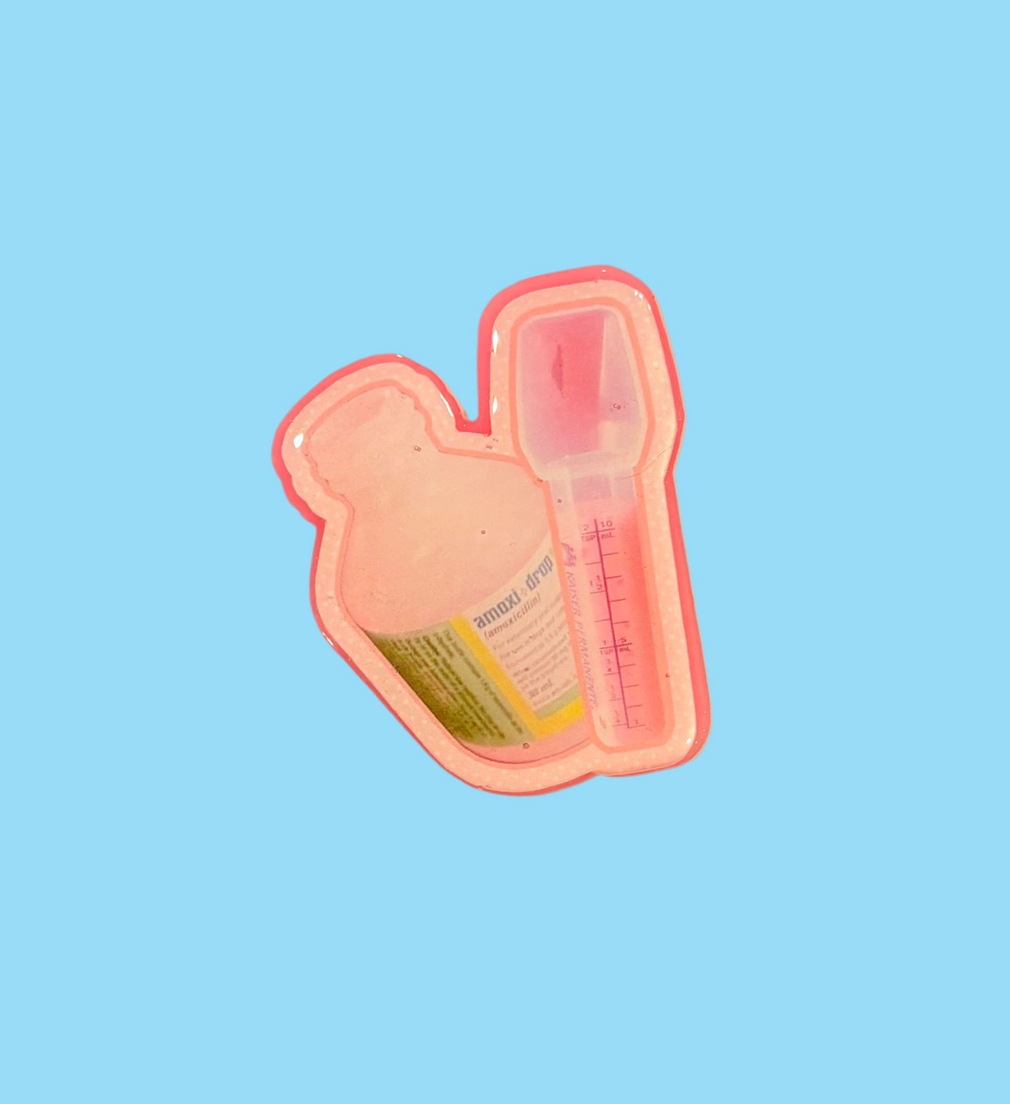 Bubblegum Medicine Badge Reel – Pediatric Medicine Bottle ID Holder