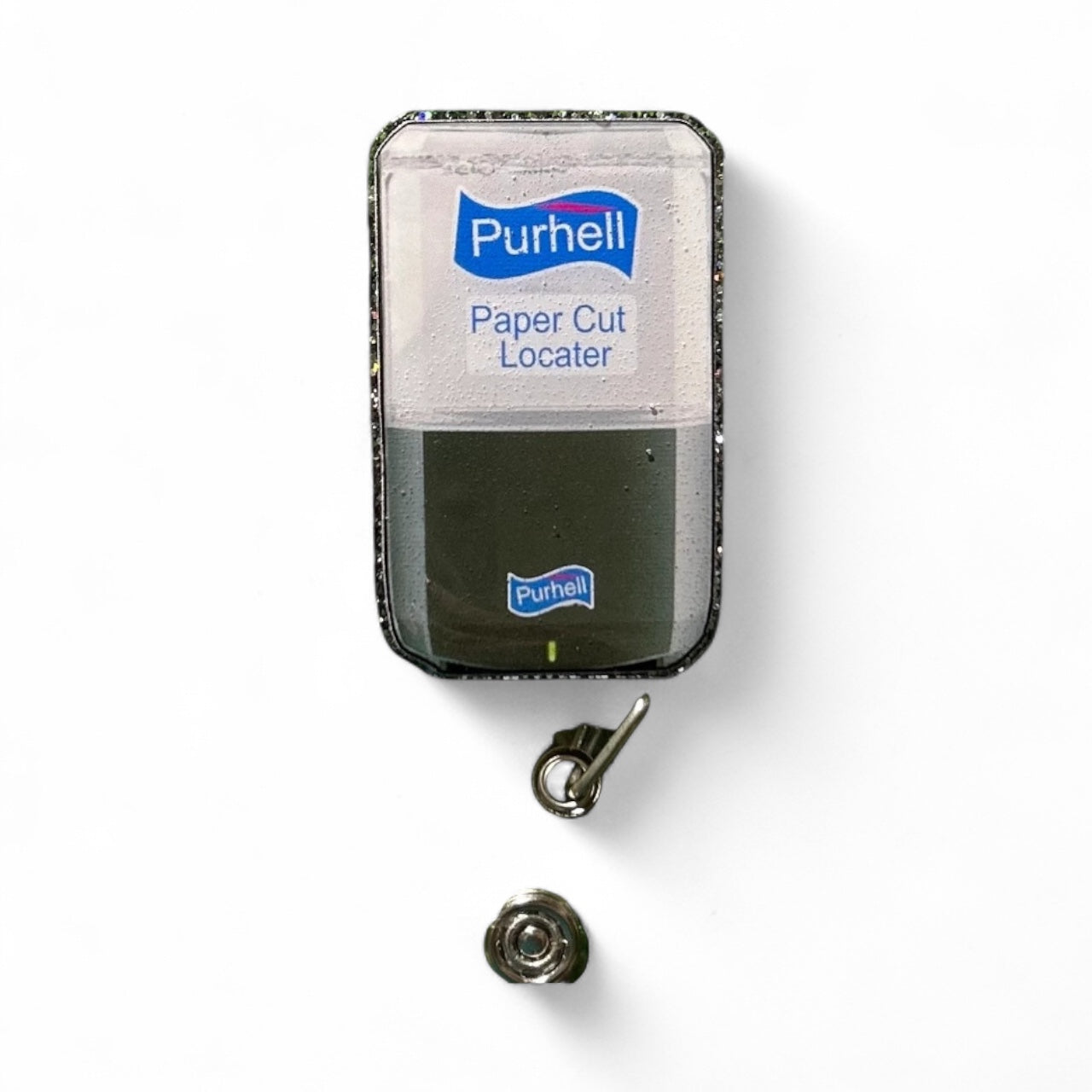 Hand Sanitizer Badge Reel, Funny Nurse Badge Reel