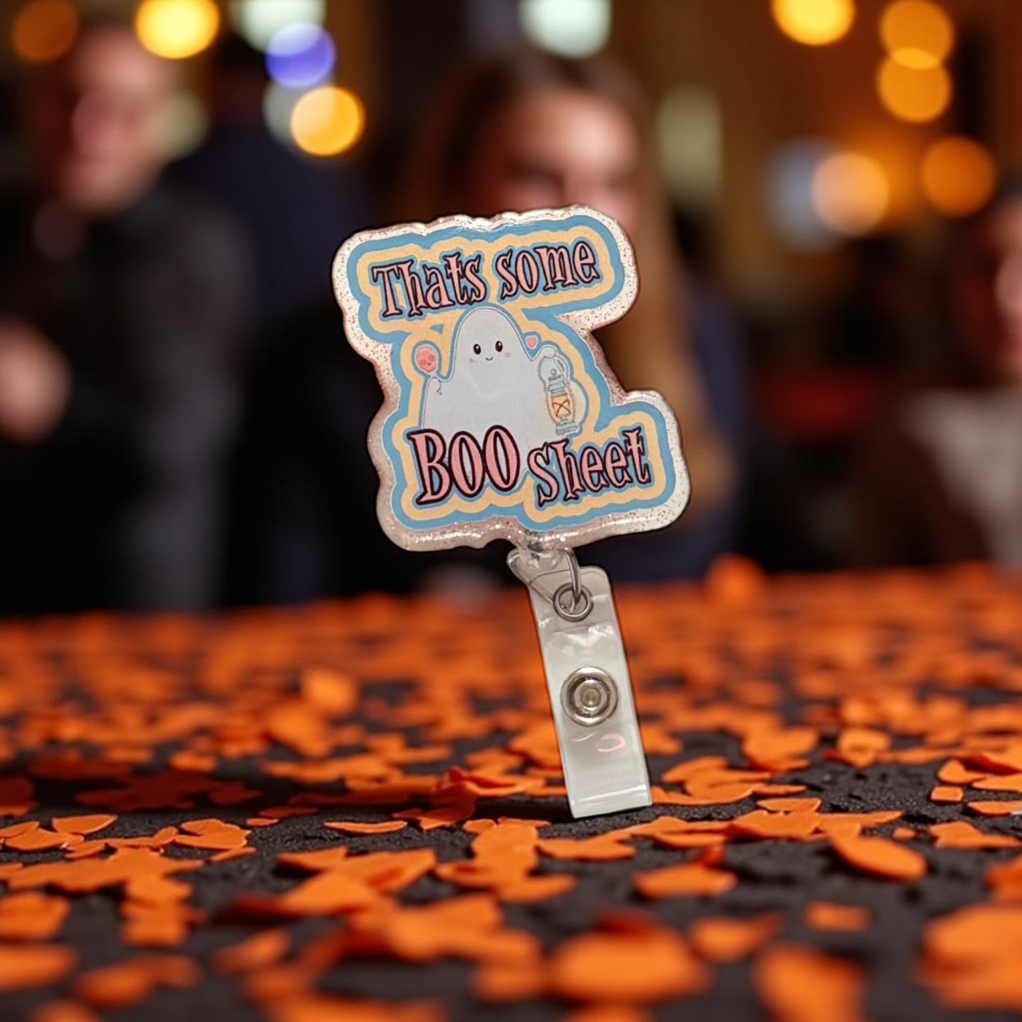 That’s Some BOO Sheet Ghost Badge Reel – Funny Halloween Nurse & Healthcare ID Holder