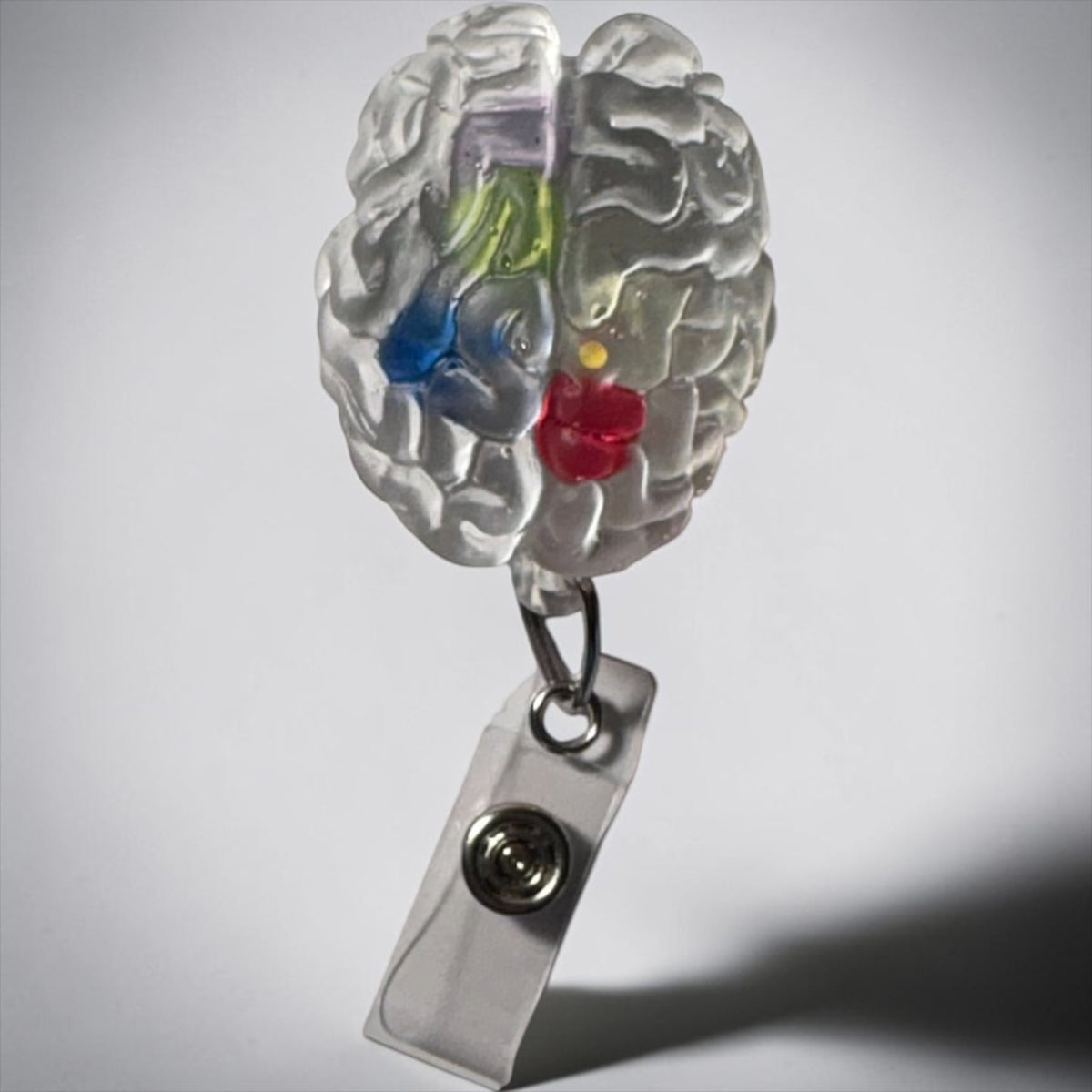 Anatomical Brain Badge Reel – Medical & Neuro Inspired