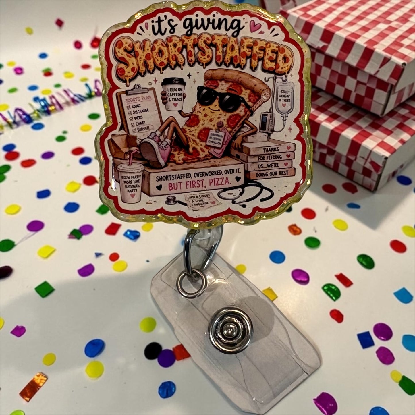 Pizza Party Badge Reel
