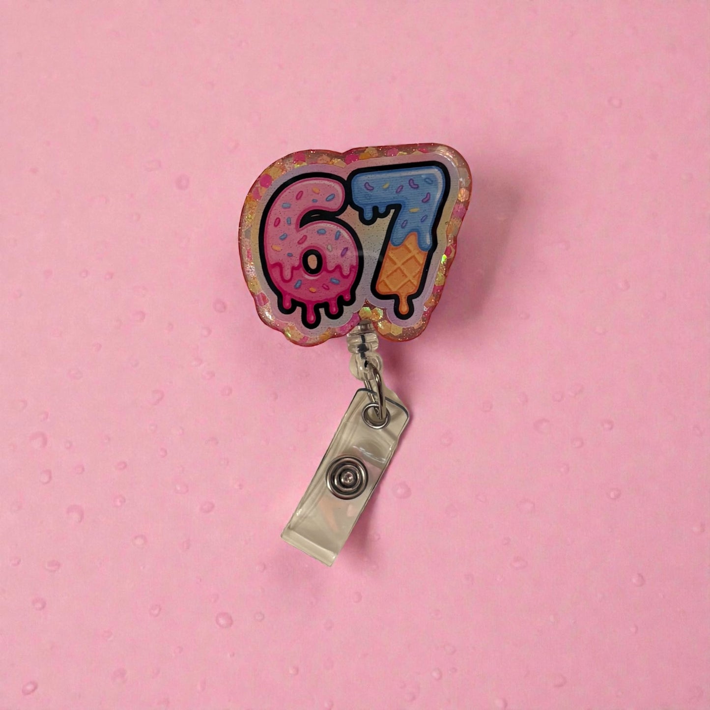 Six Seven Badge Reel-