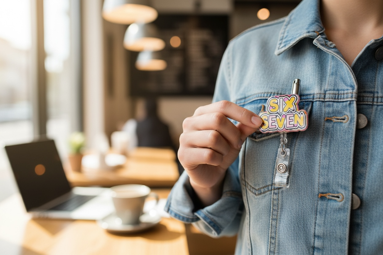 Six Seven Badge Reel