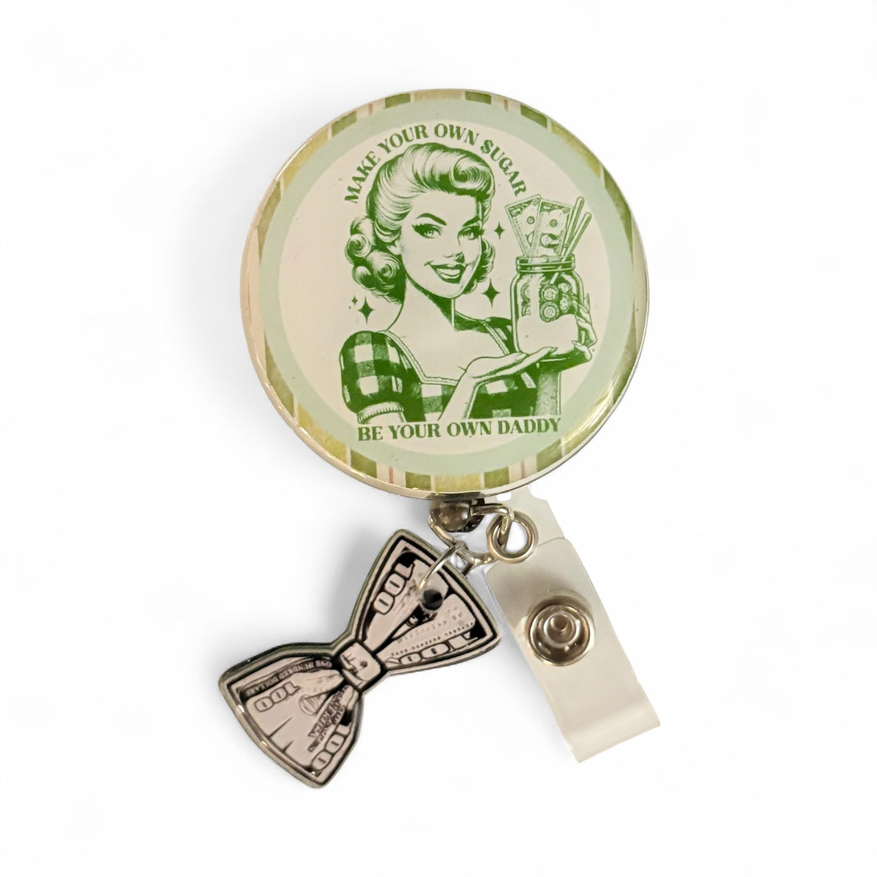 Funny Badge Reel, sugar daddy badge reel, Girl Boss Badge Reel, Badge Reel,Medical ID Badge,Nurse Badge Reel, Work Badge Holder