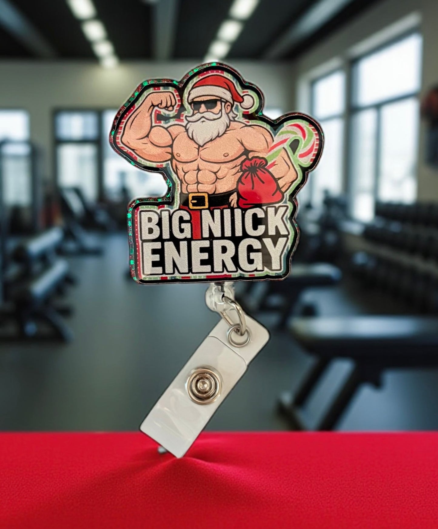 Funny Santa Badge Reel