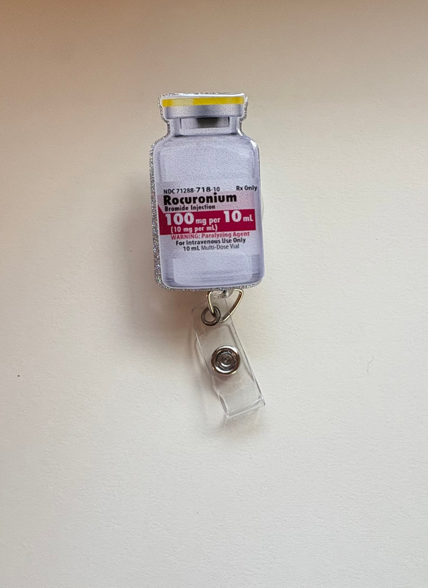 Rocuronium Badge Reel