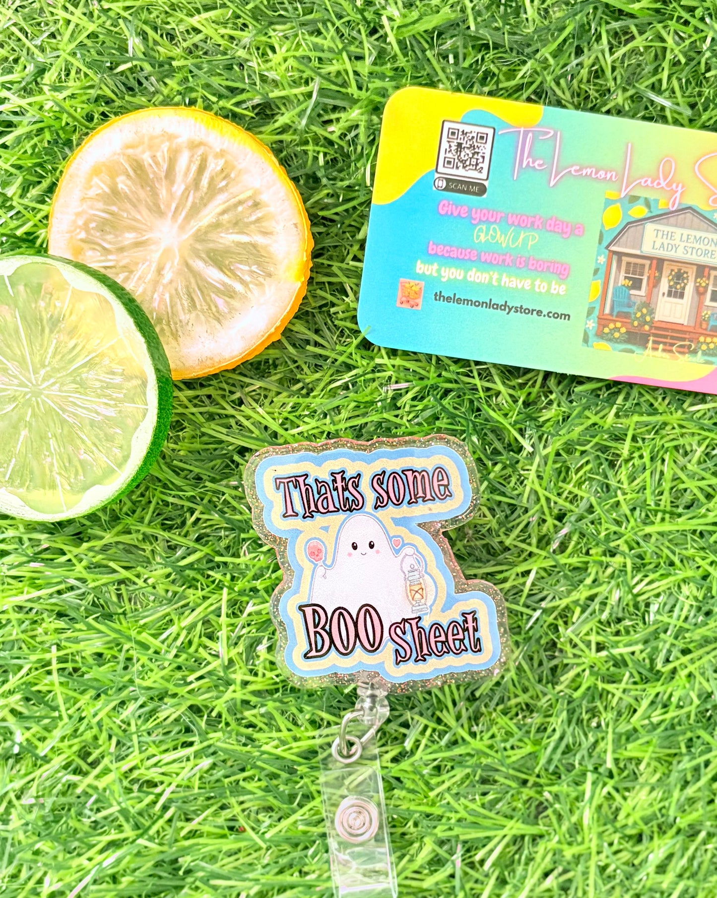 That’s Some BOO Sheet Ghost Badge Reel – Funny Halloween Nurse & Healthcare ID Holder