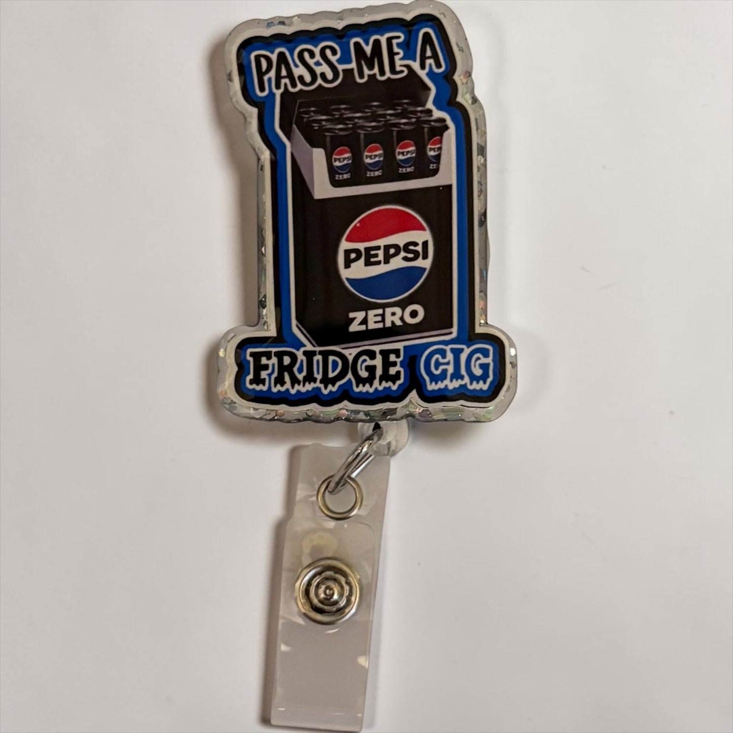 Fridge Cig Badge Reel, Pepsi Badge Reel