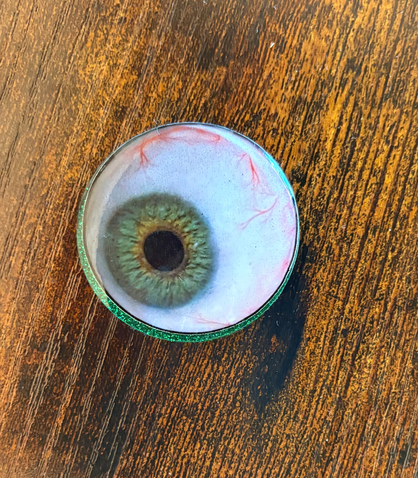 Funny Eyeball Badge Reel with Clear Eyes Charm | Retractable ID Holder for Nurses, Doctors & Healthcare Workers