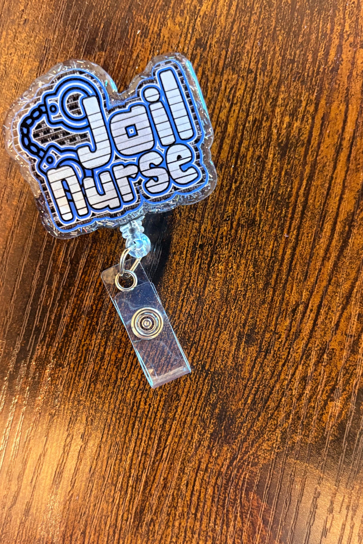 Jail Nurse Badge Reel – Funny Retractable ID Holder for Correctional Nurses