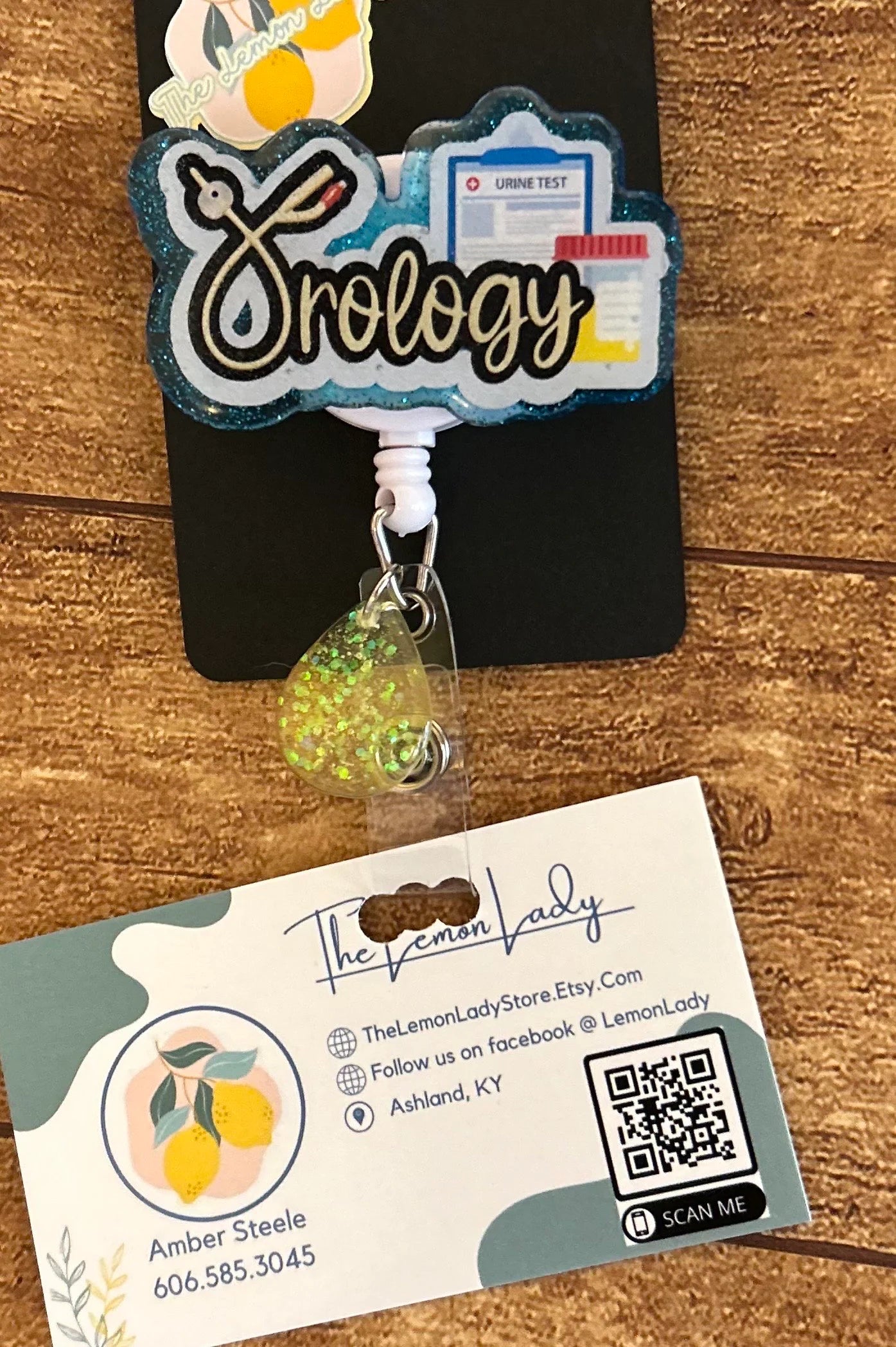 Urology Badge Reel, Funny Urine Drop Nurse ID Clip, Medical Specialty Badge Holder, Urology Tech Gift, Healthcare Humor Accessory