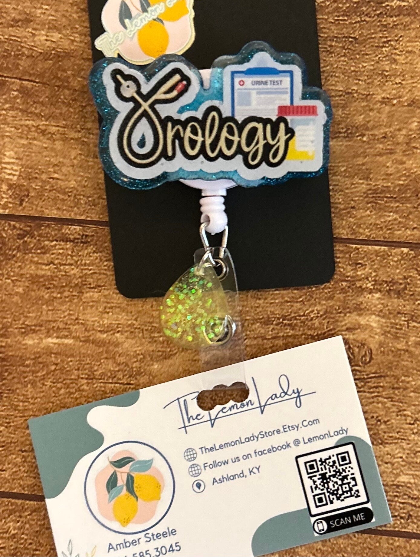 Urology Badge Reel, Funny Urine Drop Nurse ID Clip, Medical Specialty Badge Holder, Urology Tech Gift, Healthcare Humor Accessory