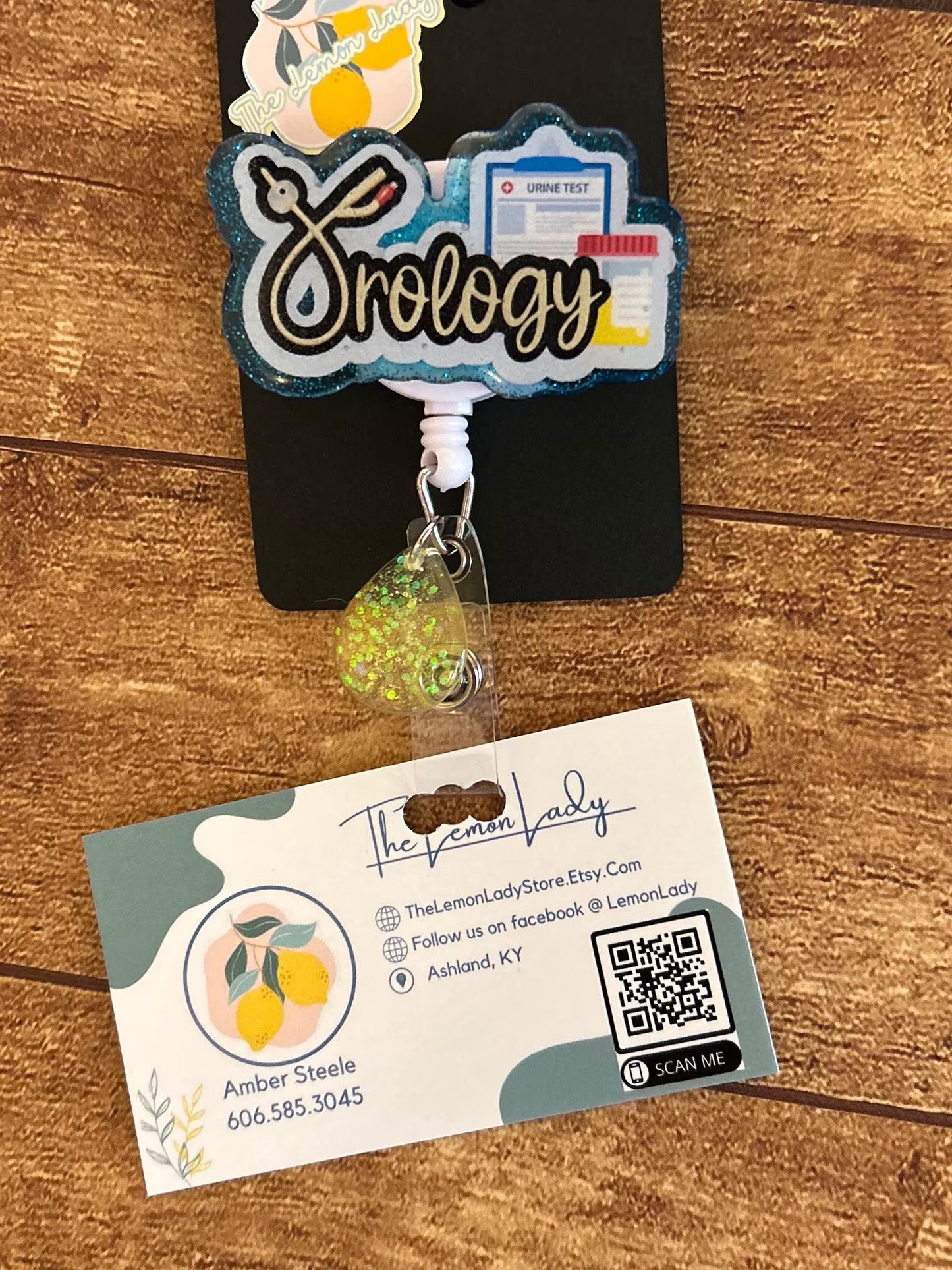 Urology Badge Reel, Funny Urine Drop Nurse ID Clip, Medical Specialty Badge Holder, Urology Tech Gift, Healthcare Humor Accessory