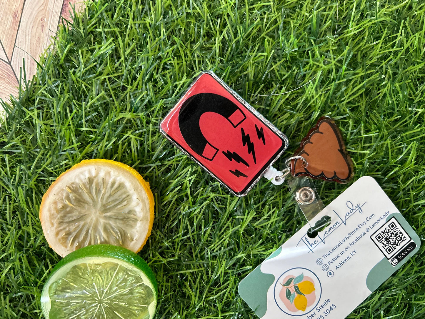 funny nurse badge reel, ER Nurse Badge Reel, Shit magnet badge reel, funny badge reel for nurse, retractable badge reel