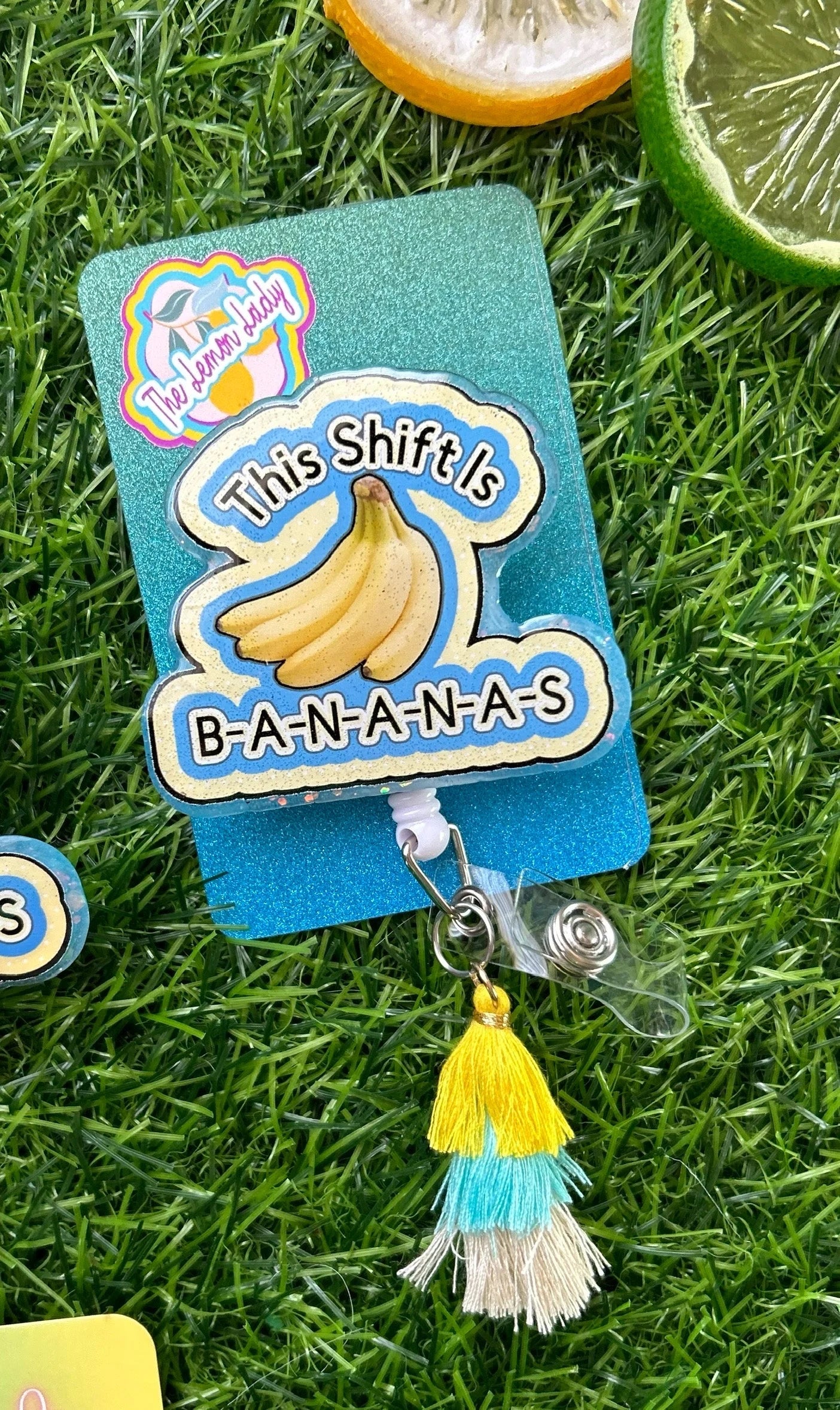 Funny Nurse Badge Reel – This Shift Is Bananas, Banana Badge Clip, Cute Medical ID Holder, RN Gift, Nursing Humor