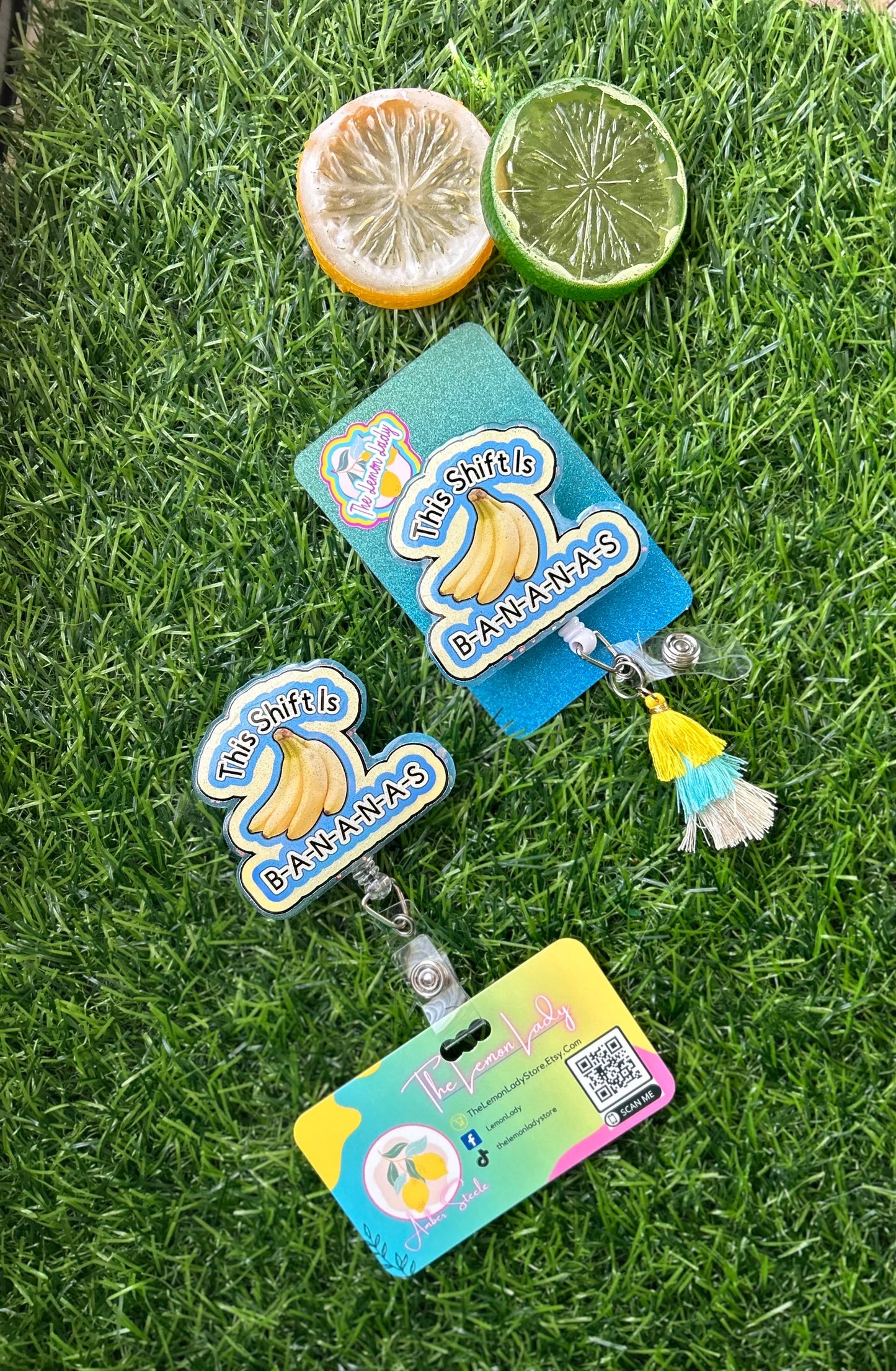 Funny Nurse Badge Reel – This Shift Is Bananas, Banana Badge Clip, Cute Medical ID Holder, RN Gift, Nursing Humor