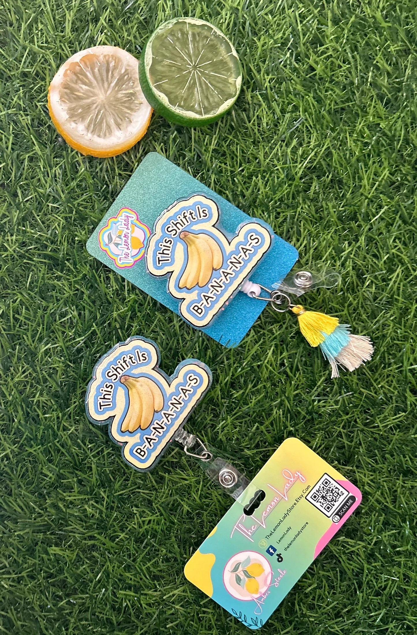 Funny Nurse Badge Reel – This Shift Is Bananas, Banana Badge Clip, Cute Medical ID Holder, RN Gift, Nursing Humor