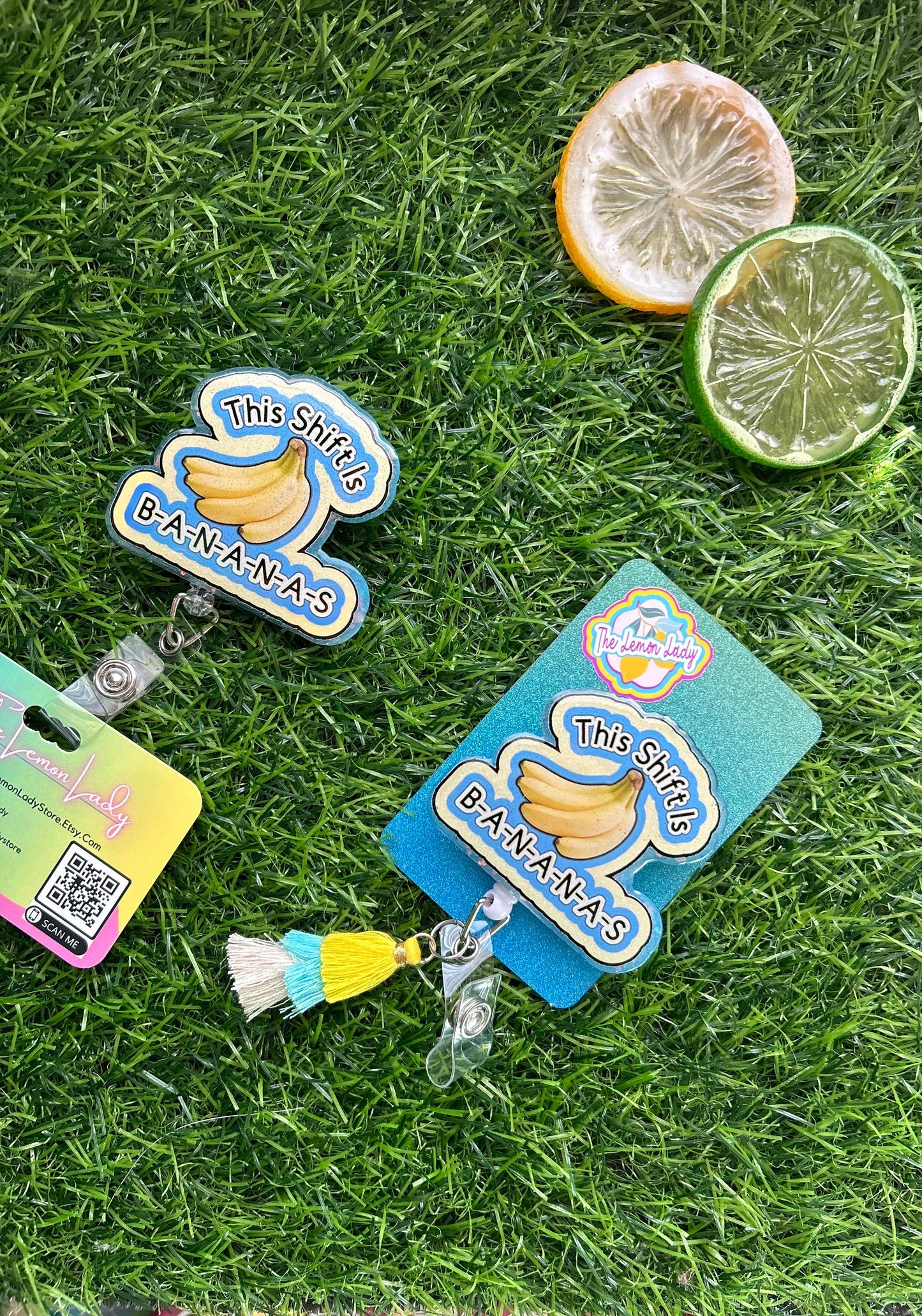 Funny Nurse Badge Reel – This Shift Is Bananas, Banana Badge Clip, Cute Medical ID Holder, RN Gift, Nursing Humor