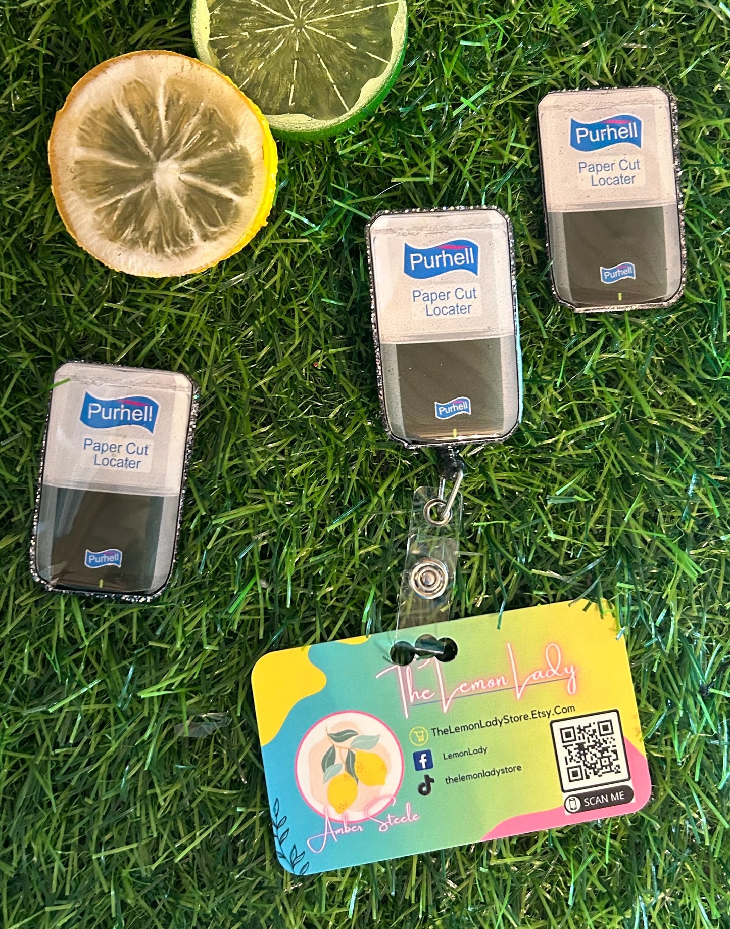 Hand Sanitizer Badge Reel, Funny Nurse Badge Reel