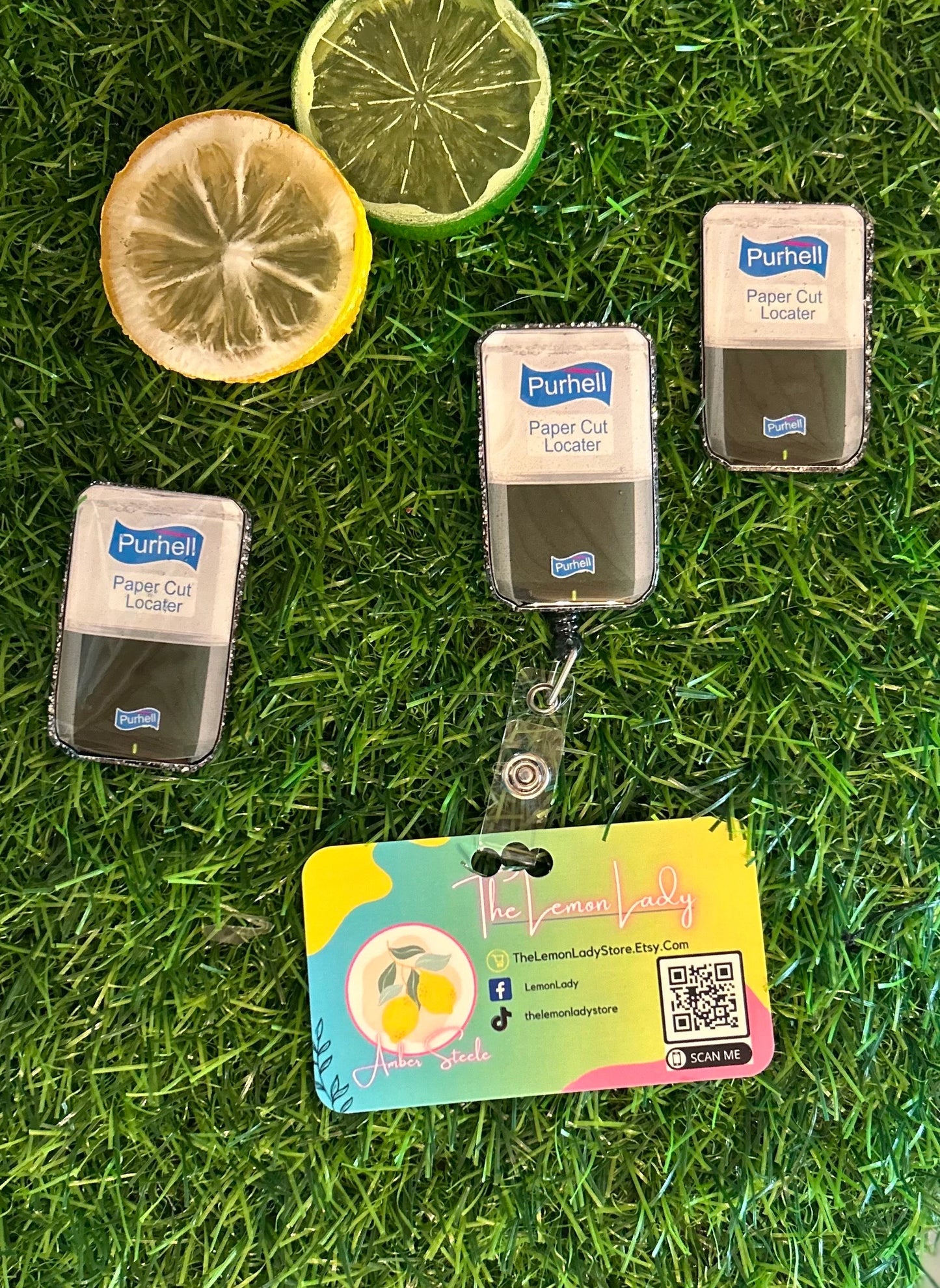 Hand Sanitizer Badge Reel, Funny Nurse Badge Reel