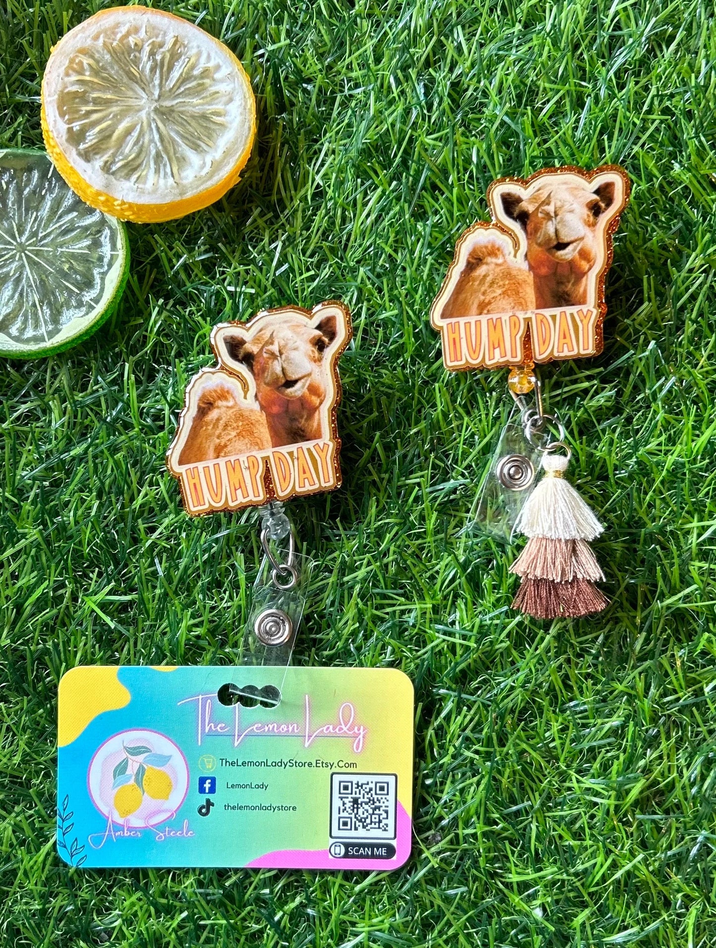 Hump Day Badge Reel – Funny Camel ID Clip, Midweek Work Humor, Nurse Badge Holder, Teacher Gift
