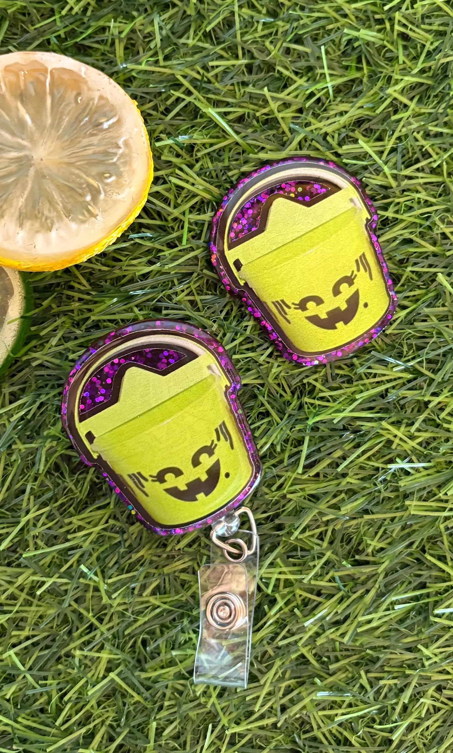 McDonald’s Halloween Bucket Badge Reel – Retro Happy Meal ID Clip, Funny Fall Badge for Nurses, Teachers, Healthcare Workers