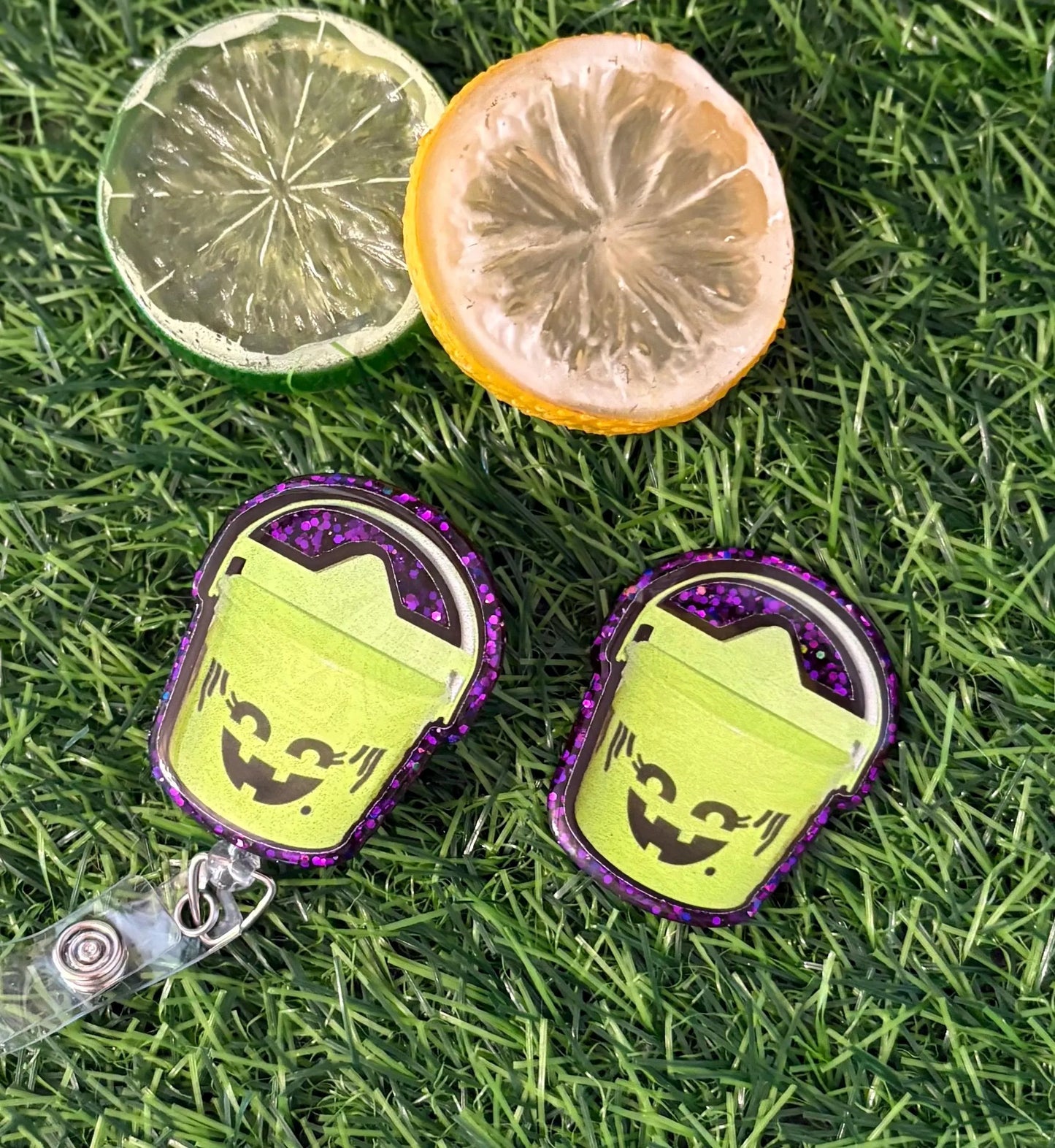 McDonald’s Halloween Bucket Badge Reel – Retro Happy Meal ID Clip, Funny Fall Badge for Nurses, Teachers, Healthcare Workers