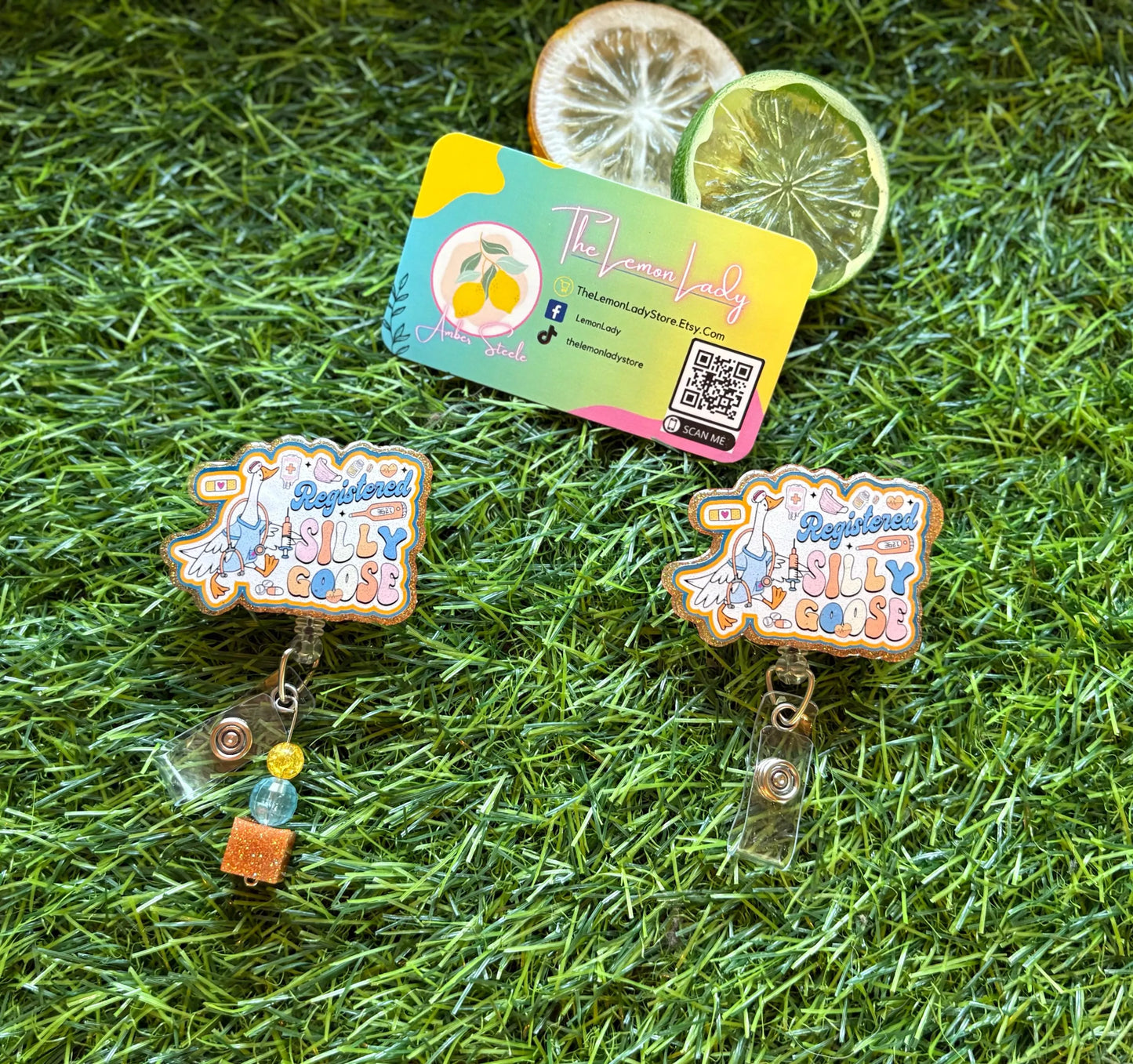 Registered Silly Goose Badge Reel – Funny Nurse & Healthcare ID Holder