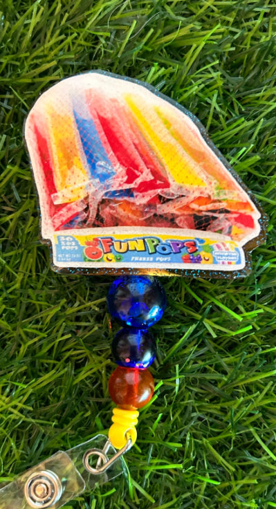 Fun Pops Freeze Pop Badge Reel – Summer Throwback Edition