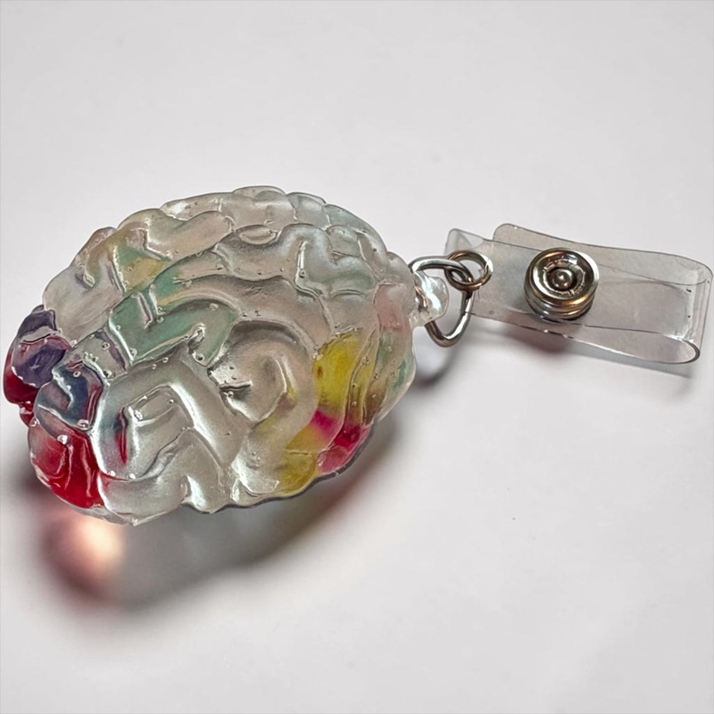 Anatomical Brain Badge Reel – Medical & Neuro Inspired