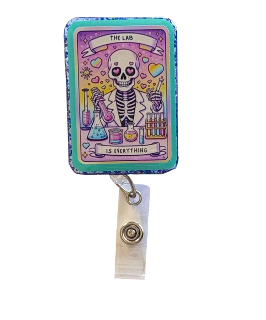 Lab Tech Badge Reel, micro badge reel, hospital lab badge reel, Lab badge reel