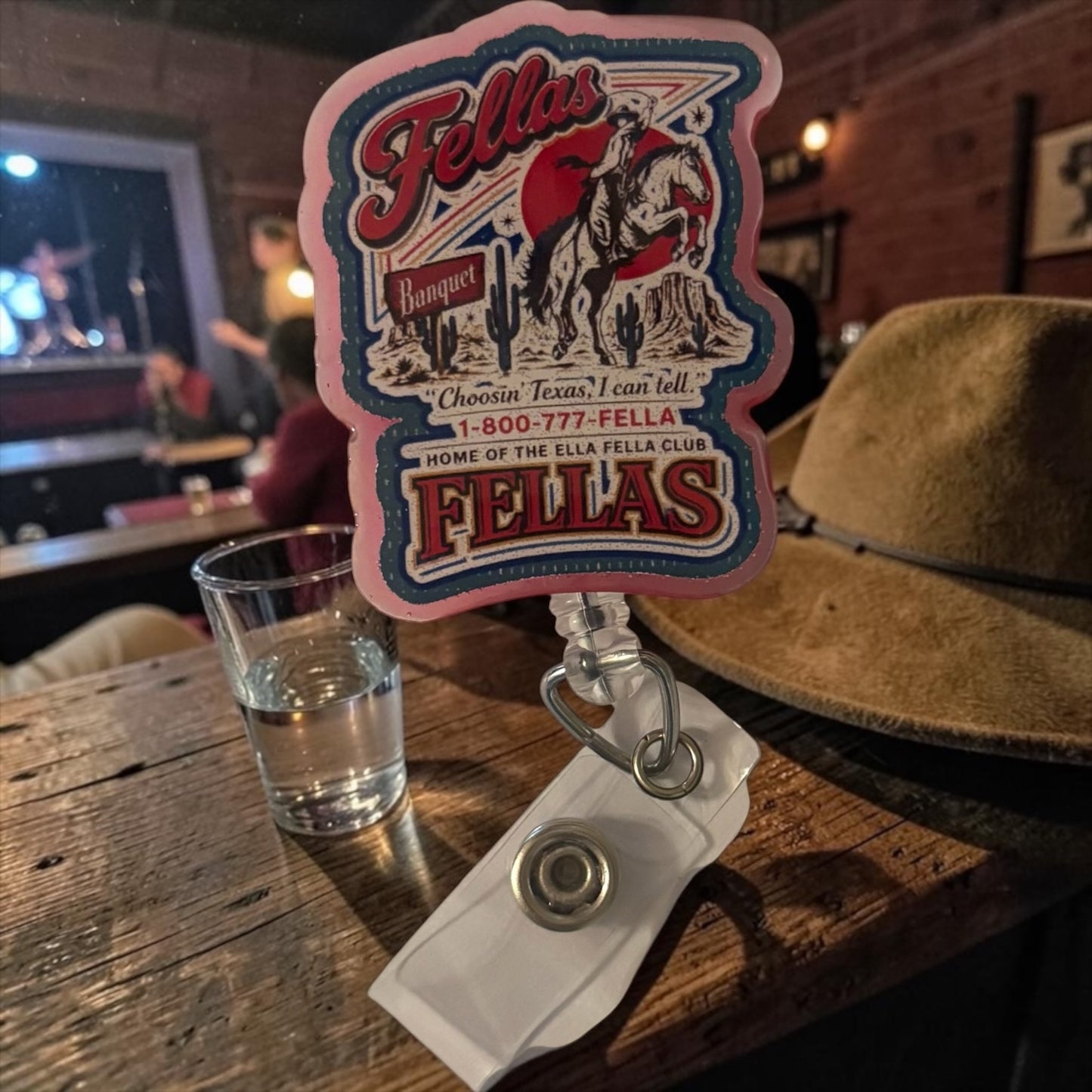 Ella Fella Cowboy Badge Reel – Ella Langley Inspired Western Retractable ID Holder