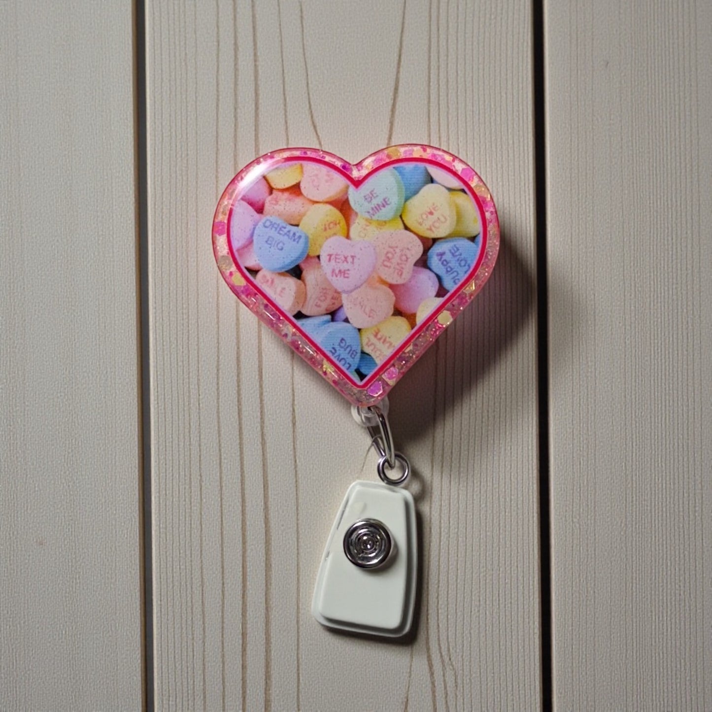 Candy Hearts Badge Reel