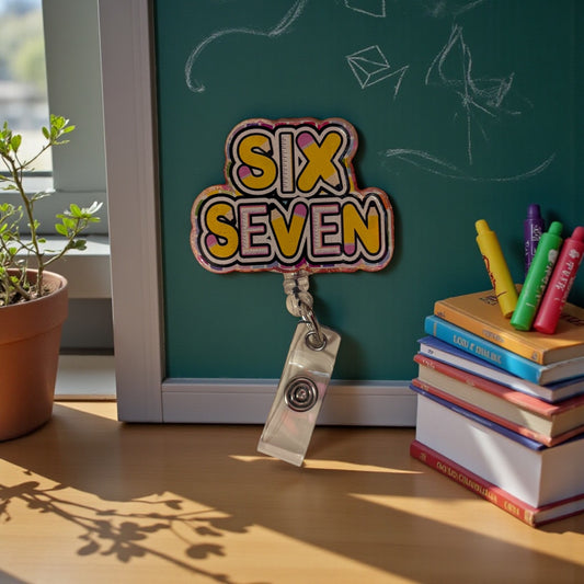 Six Seven Badge Reel