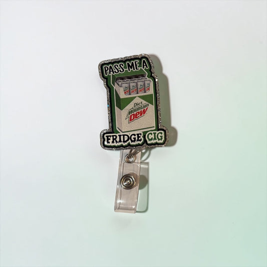 Fridge Cig Badge Reel, Mountain Dew  Badge Reel