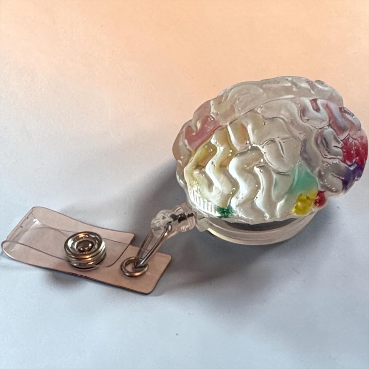 Anatomical Brain Badge Reel – Medical & Neuro Inspired