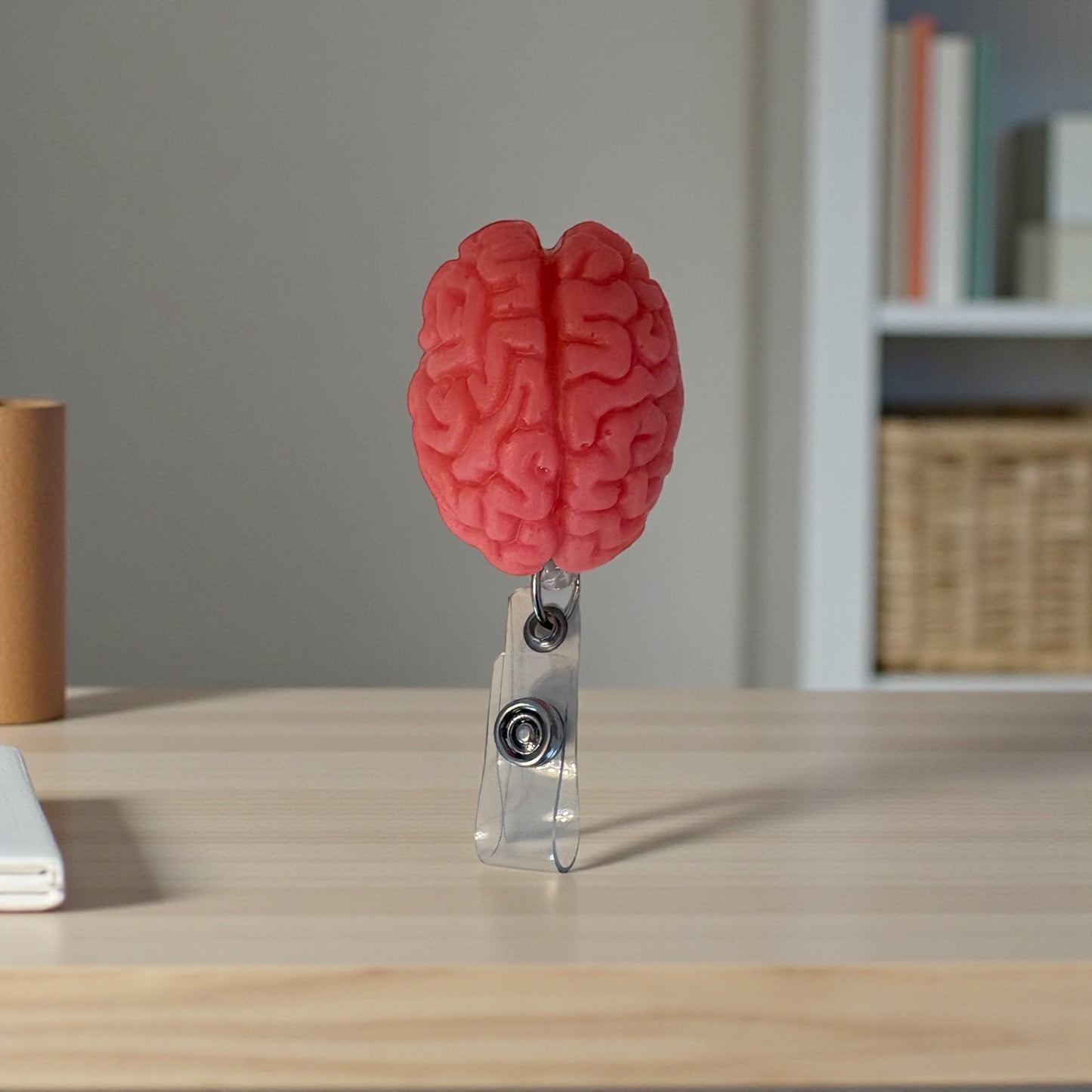 Anatomical Brain Badge Reel – Medical & Neuro Inspired