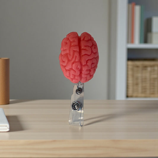 Anatomical Brain Badge Reel – Medical & Neuro Inspired