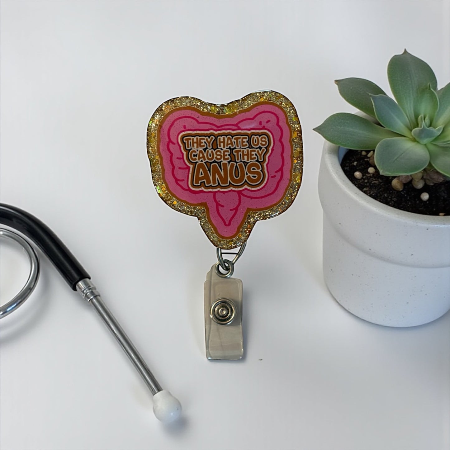 GI nurse badge reel  - gastrology nurse badge reel - funny nurse badge reel - colon badge reel