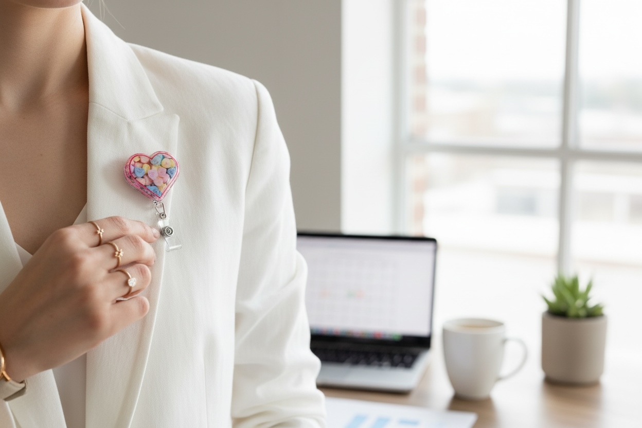 Candy Hearts Badge Reel
