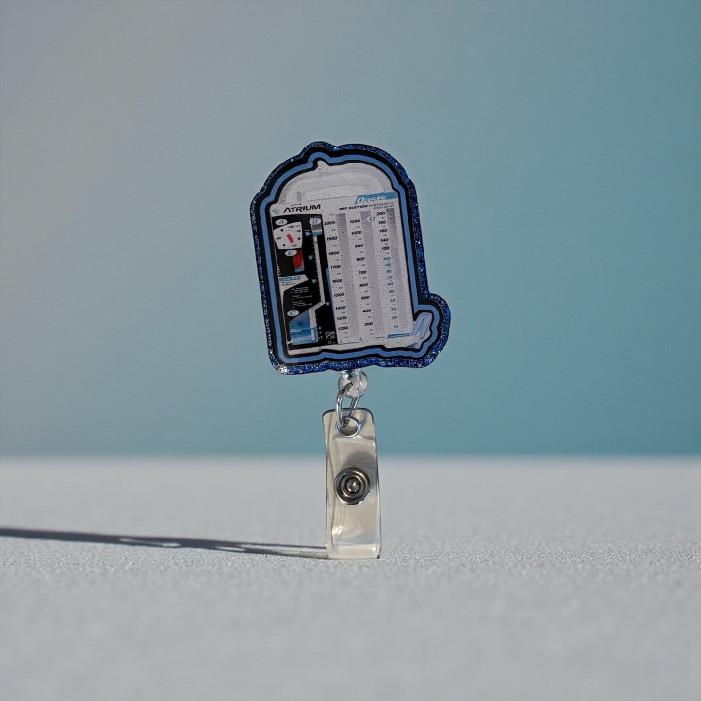 Chest Tube Badge Reel – ICU Nurse ID Clip – Funny RT Respiratory Badge – Trauma Nurse Gift – Medical Badge Holder