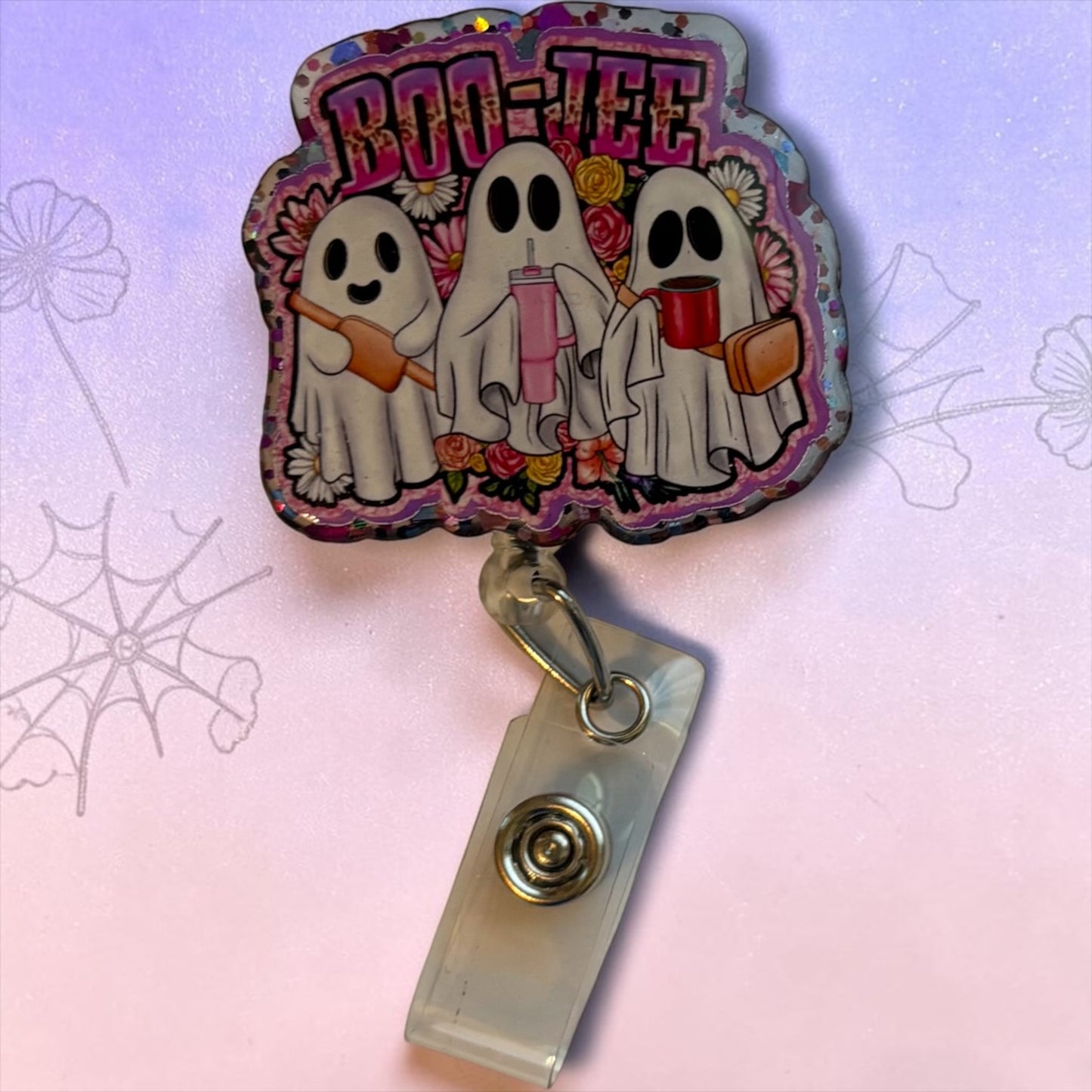 👻 Boo-jee Ghosts Badge Reel – Cute Halloween Nurse ID Holder
