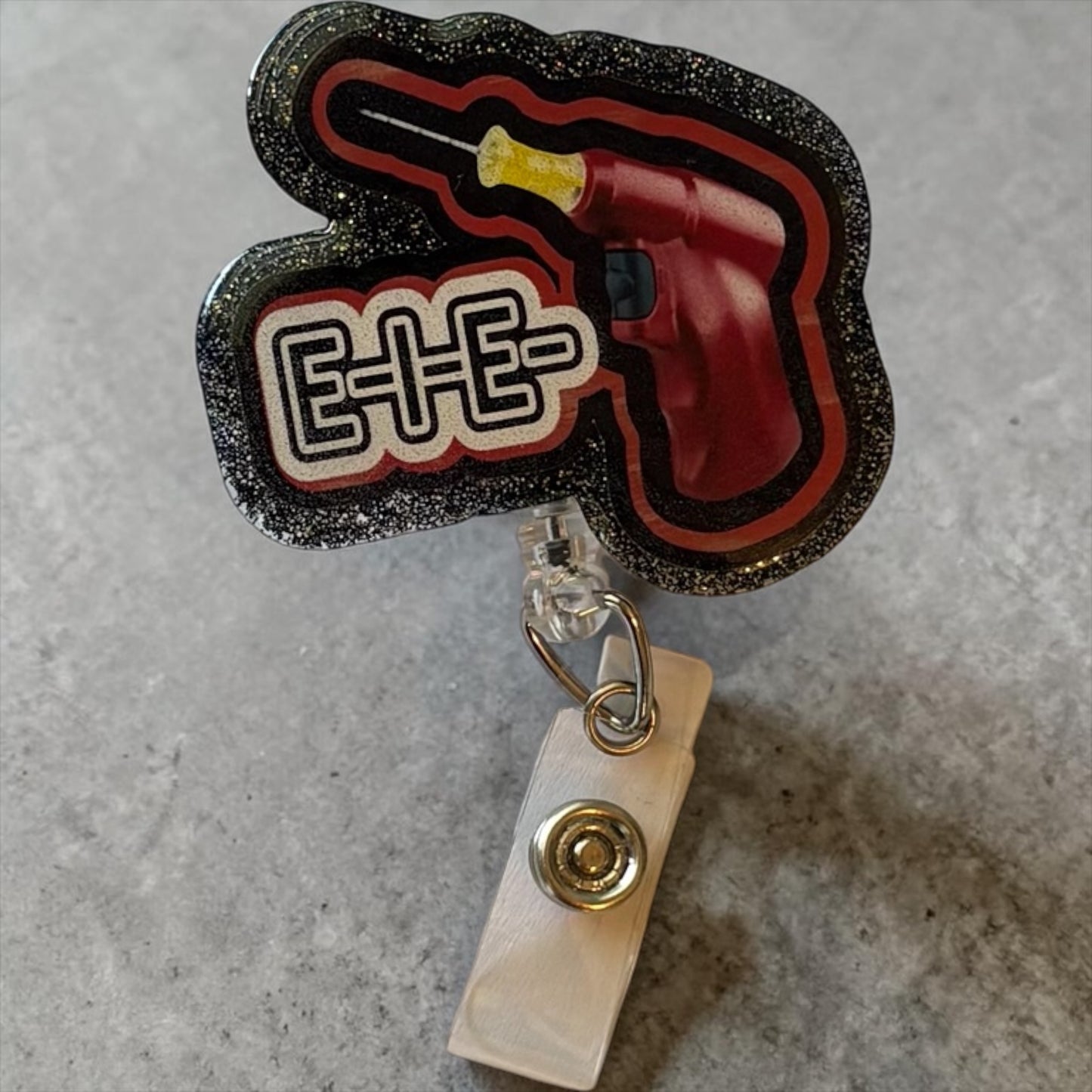 Funny Nurse Badge Reel – EIEIO Badge, Nursing Humor Badge Clip, Medical Badge Reel for RNs, ICU Nurse Accessory, Funny ER Gift